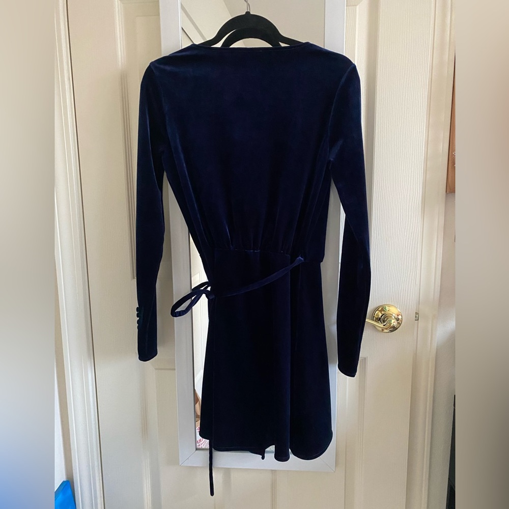 Revolve LPA 68 Velvet Wrap Dress XS - Picture 2 of 4